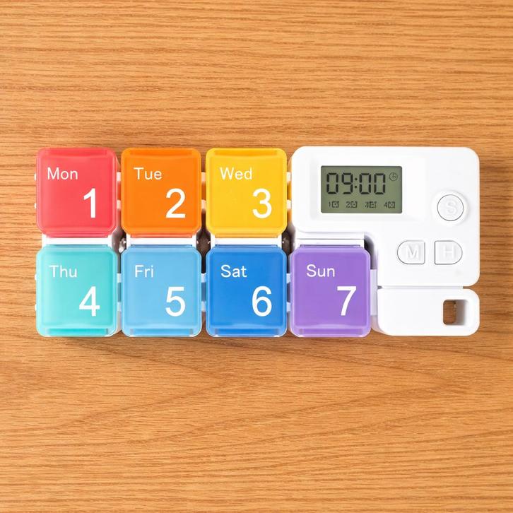 Pillendoos met timer en alarm (week), Diversen, Verpleegmiddelen, Nieuw, Verzenden