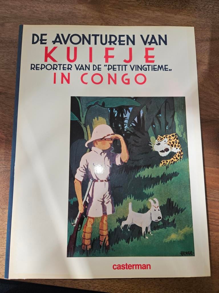 Kuifje in Congo - Reporter van de " petit vingtieme", Boeken, Eén stripboek, Ophalen of Verzenden, Zo goed als nieuw, Hergé