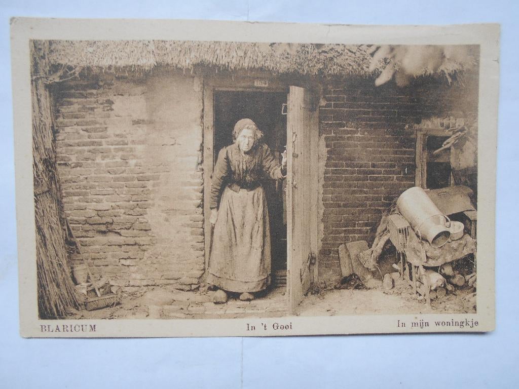 Blaricum t Gooi armoedige boerenwoning zeer oud Blaricum, Ophalen of Verzenden, 1920 tot 1940, Ongelopen, Noord-Holland