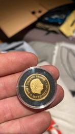 Goude tientje juliana, Ophalen of Verzenden, Overige landen, 2 euro, Goud