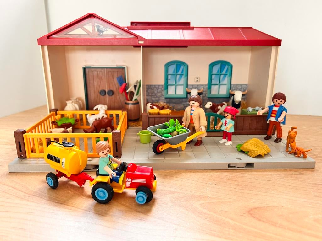 Playmobil Meeneem boerderij - 4897, Ophalen of Verzenden, Zo goed als nieuw, Complete set