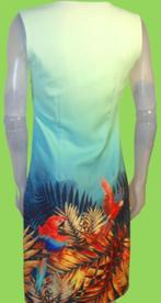 SMASHED LEMON🌷 mouwloze kokerjurk papagaai motief mt 34, Kleding | Dames, Jurken, Overige kleuren, Verzenden, Zo goed als nieuw