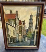 Schilderij Westertoren Amsterdam door T. De Reijger, Antiek en Kunst, Ophalen of Verzenden