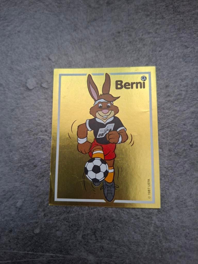 Panini sticker Euro 88 Duitsland. Berni nummer 39., Verzenden, Zo goed als nieuw, Sticker