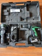 Hitachi schroefboormachine ds14dc2, Doe-het-zelf en Verbouw, Ophalen of Verzenden, Gebruikt, Boor- en Schroefmachine, Variabele snelheid