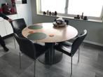 Eettafel met stoelen van ontwerper BERT PLANTEGIE, Huis en Inrichting, Tafels | Eettafels, Ophalen, Gebruikt, Rond, Modern