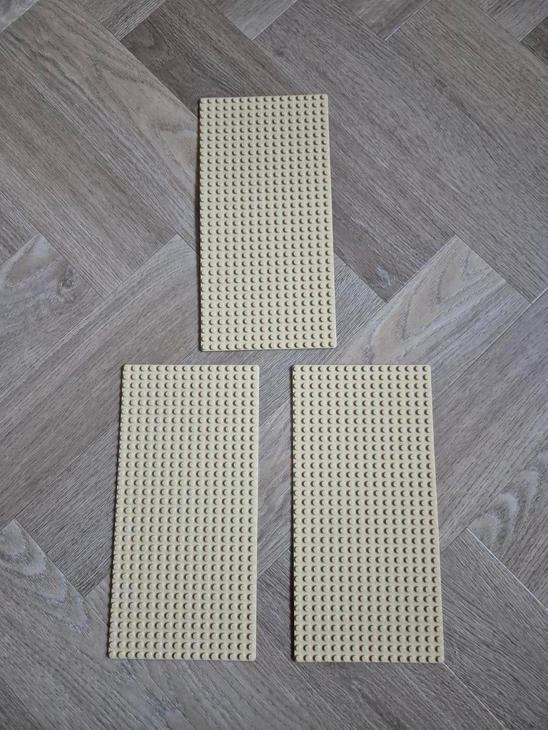 3 beige tan creme western bouwplaten grondplaten 16x32, Lego, Ophalen of Verzenden, Compleet, Grondplaat