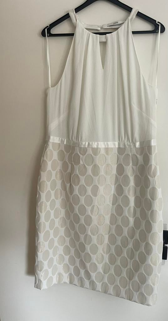 Steps zomerjurk cocktail feestje halter 44, Wit, Maat 42/44 (L), Ophalen of Verzenden, Zo goed als nieuw