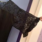 Twinset jurk zwart gaas / broderie/ laagjes mt S-M 44528, Twinset, ., Zwart, Ophalen of Verzenden