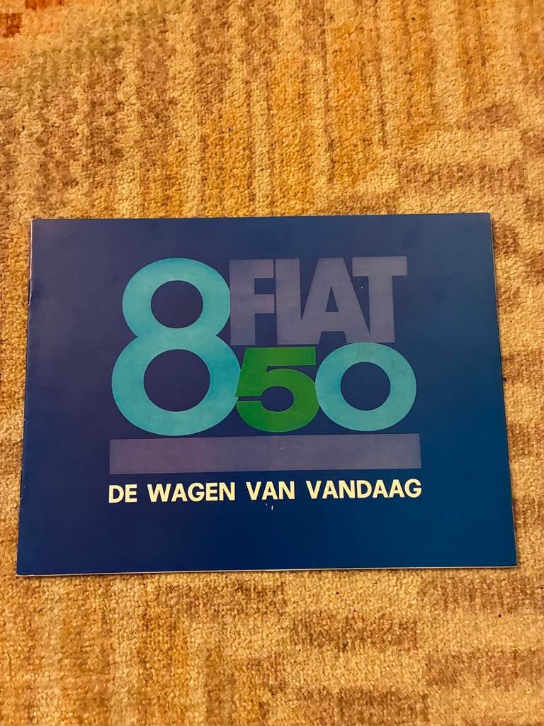Fiat 850 brochure, Ophalen of Verzenden, Zo goed als nieuw, Overige merken