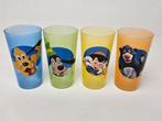 # 4 Disney glazen met Pluto, Goofy, Pinokkio en Baloe, Ophalen of Verzenden, Goofy of Pluto, Gebruikt, Servies