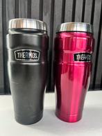 2 THERMOS THERMOSBEKER KING THERMOS BEKER ROOD / ZWART 450MM, Ophalen of Verzenden, Zo goed als nieuw
