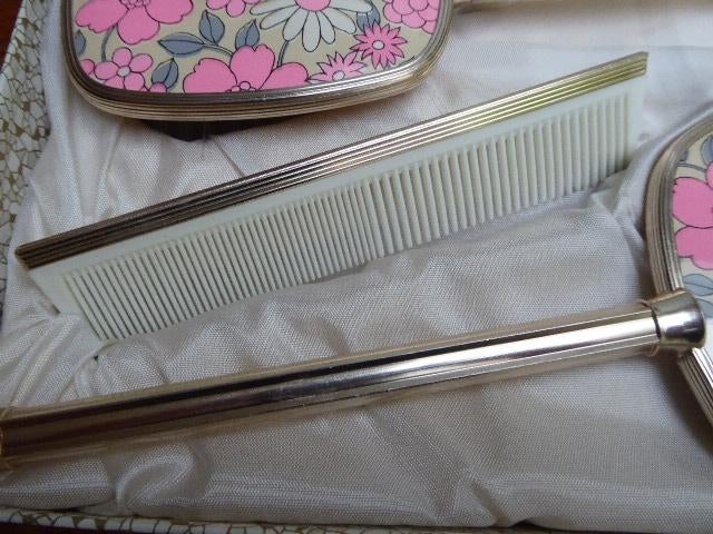 Vintage 3-delige kaptafel set, England, Ophalen of Verzenden