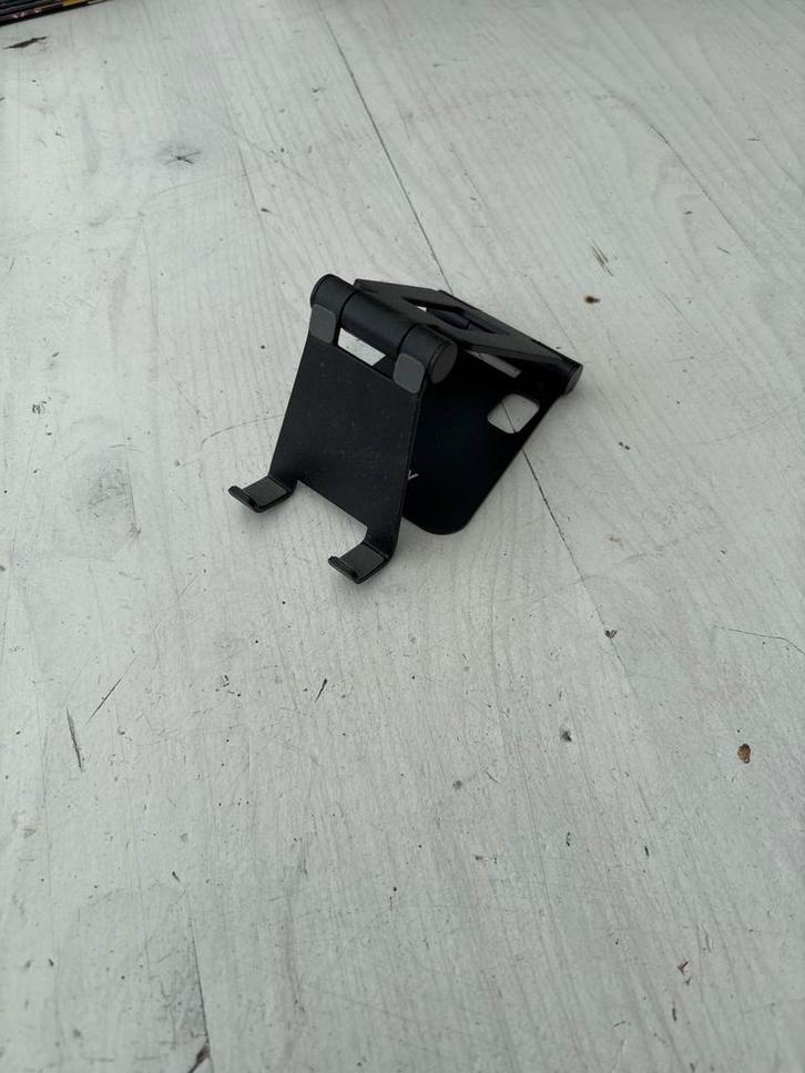 Verstelbare Telefoon/Tablet Standaard - Zwart, Computers en Software, Laptopstandaarden, Zo goed als nieuw, In hoogte verstelbaar