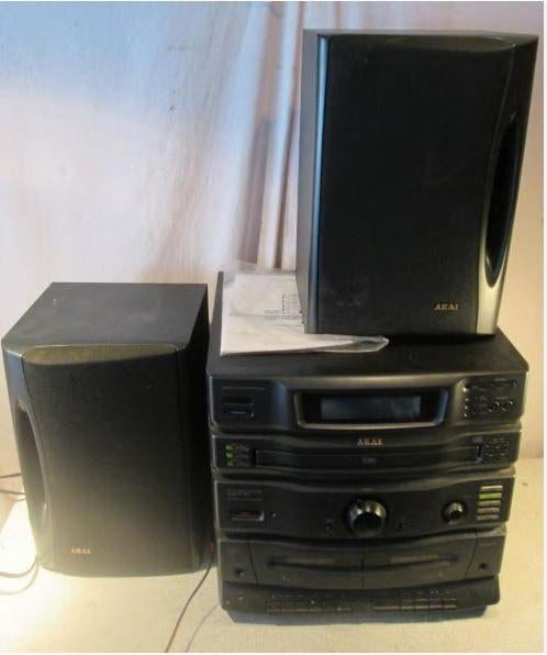 Prima Stereoketen van Akai met 2 Luidsprekers, Ophalen of Verzenden, Zo goed als nieuw, Tuner of Radio, Akai