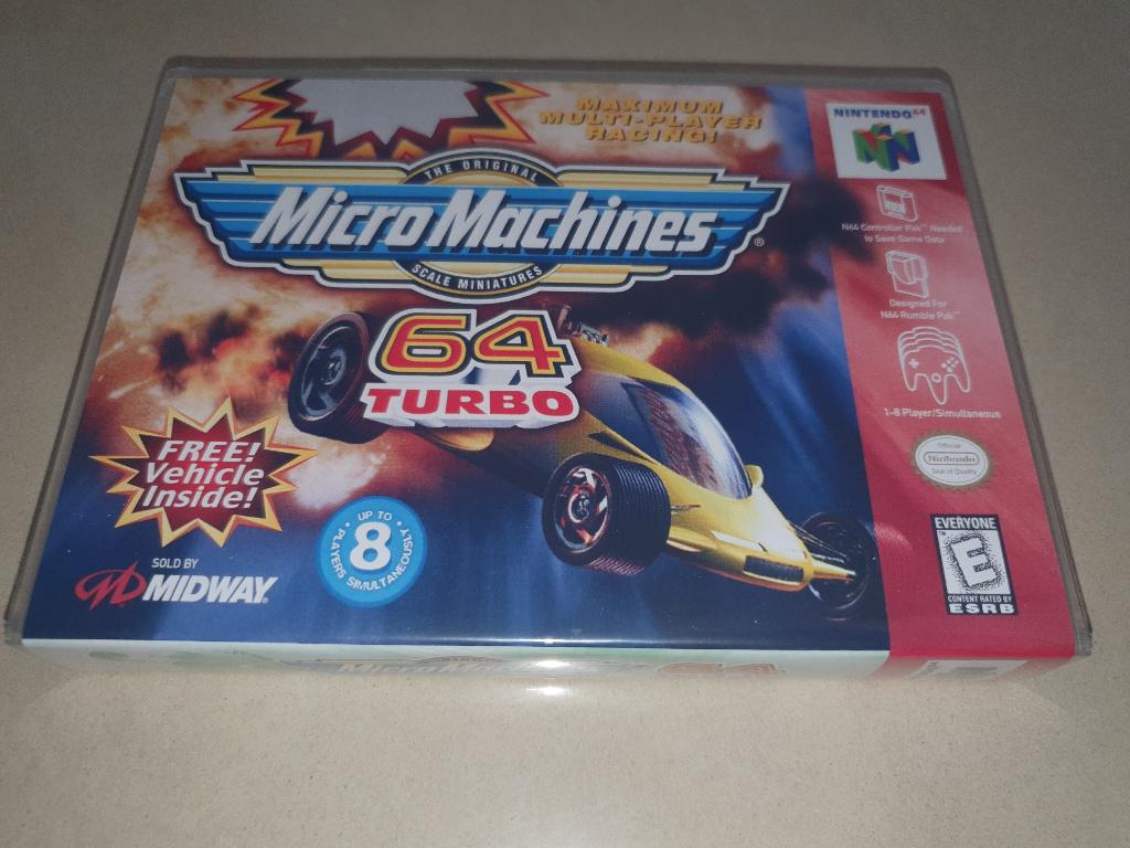 Micro Machines 64 Turbo N64 Game Case, Verzenden, 1 speler, Racen en Vliegen, Zo goed als nieuw