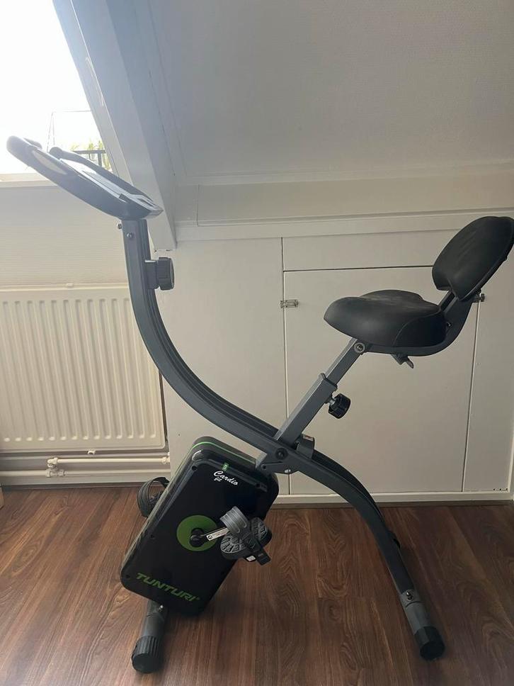Opvouwbare Hometrainer Tunturi Cardio Fit B25, Sport en Fitness, Fitnessapparatuur, Gebruikt, Hometrainer, Benen, Metaal, Ophalen