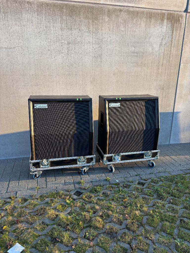 2x 412 slanted gitaar cabs - Gebruikt door de band Testament, Muziek en Instrumenten, Versterkers | Bas en Gitaar, Ophalen, Gebruikt