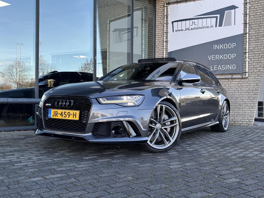 Audi RS6 *CERAMIC*PANO*KUIPST*ACC*B&O*HUD*CAMERA*5-ZITS*, Automaat, Gebruikt, 10 km/l, Verwarming stoelen achter