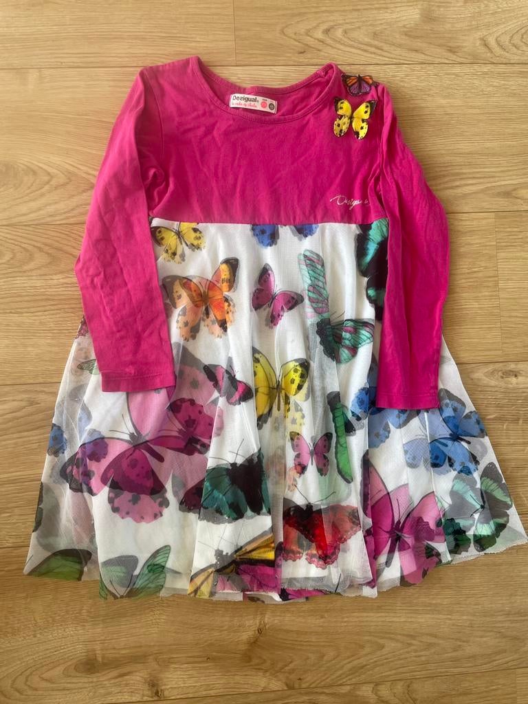 Super mooi vlinder jurkje van Desiguel maat 122-128!, Kinderen en Baby's, Kinderkleding | Maat 128, Ophalen, Zo goed als nieuw