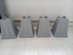 Bedklossen. Vier stuks. T.E.A.B., Huis en Inrichting, Ophalen, Overige materialen, Gebruikt, Tweepersoons