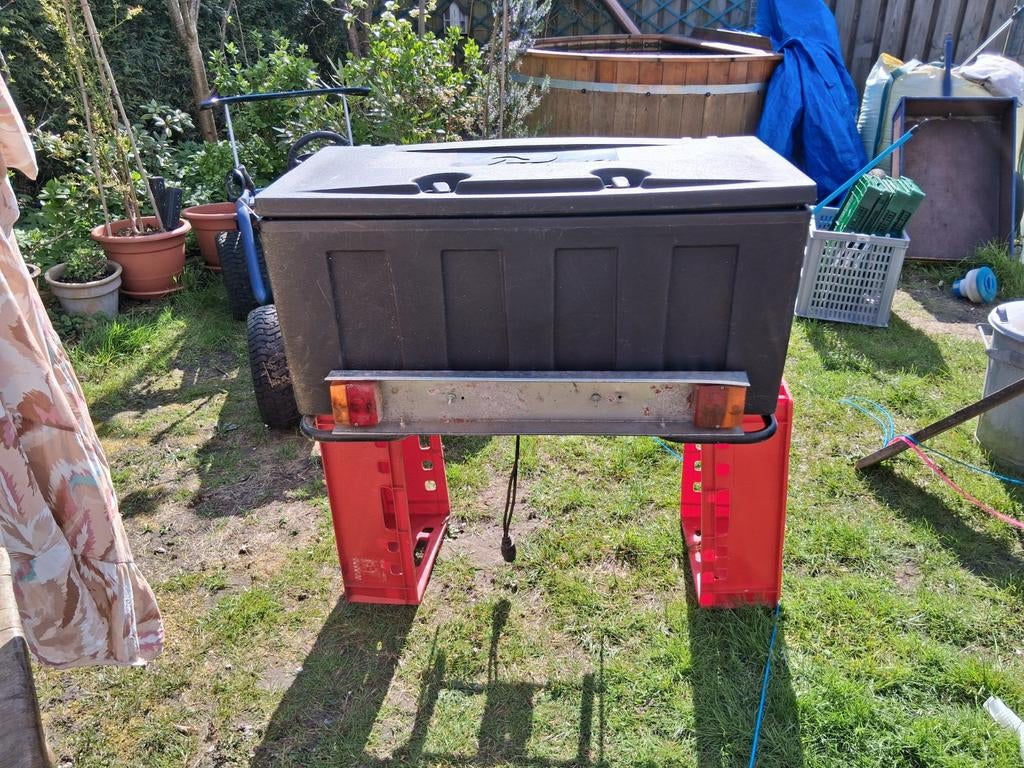 Plano gereedschap/bagage kist, Ophalen