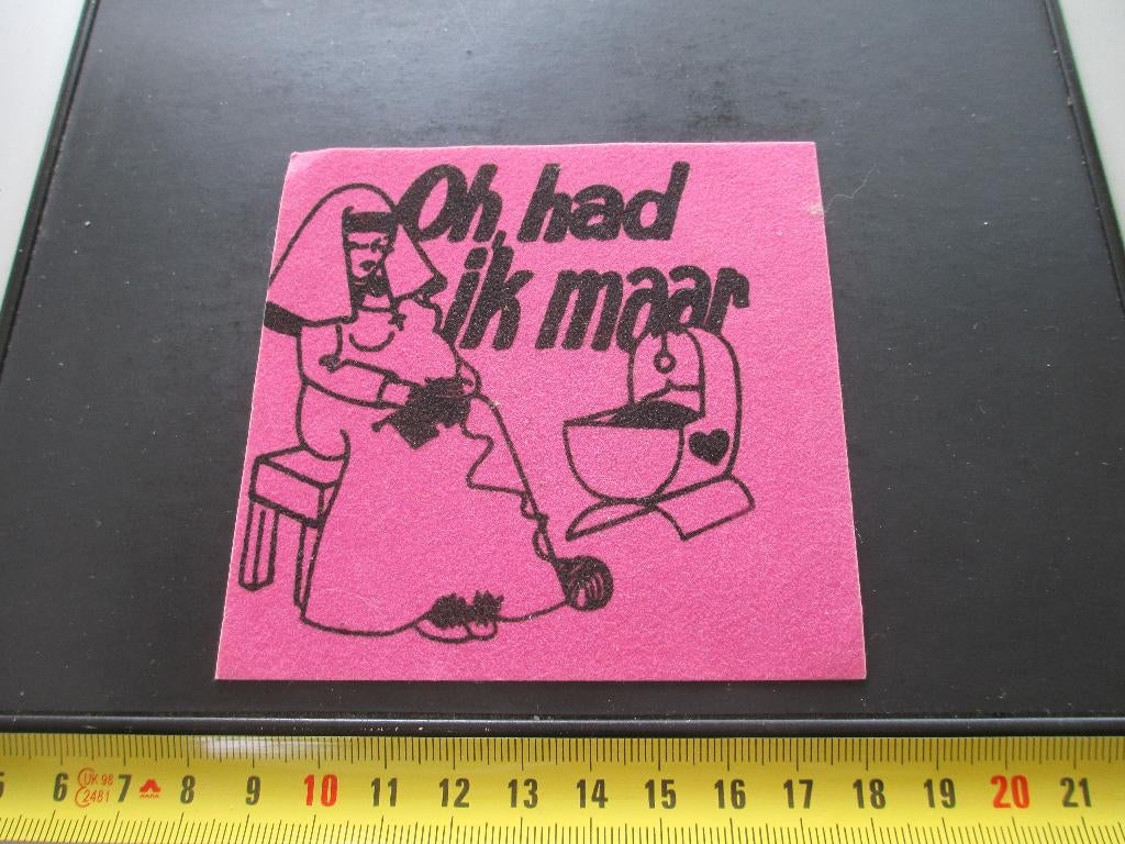 sticker VILT Carnaval Oh. had ik maar, Verzamelen, Ophalen, Zo goed als nieuw