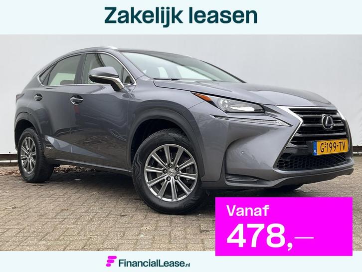 Lexus NX 300h AWD Navi Camera Leer Trekhaak Hoge zit Busines, Auto's, Lexus, Bedrijf, Lease, Financial lease, NX, 4x4, ABS, Achteruitrijcamera