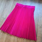 roze satijnen plisse rok mt. XS, Ophalen of Verzenden, Zo goed als nieuw, Knielengte, Roze
