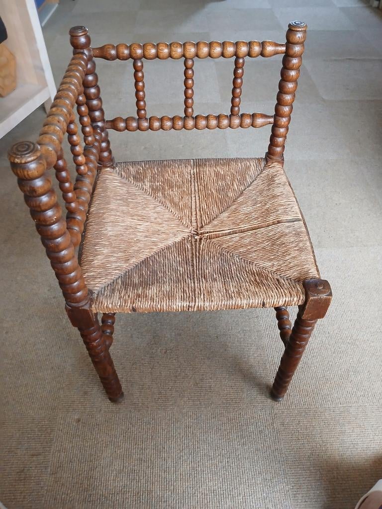 3hoek/telefoon stoeltje., Antiek en Kunst, Antiek | Meubels | Stoelen en Banken, Ophalen of Verzenden