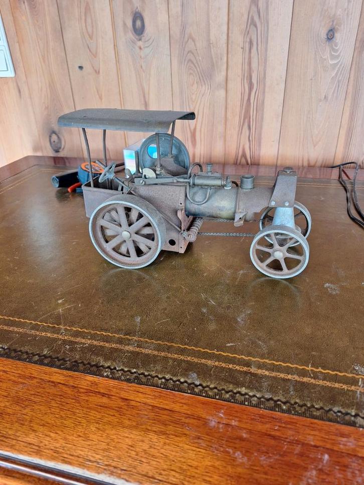 Antieke Stoomlokotief Model - Decoratief Stuk, Hobby en Vrije tijd, Modelbouw | Auto's en Voertuigen, Gebruikt, Overige typen