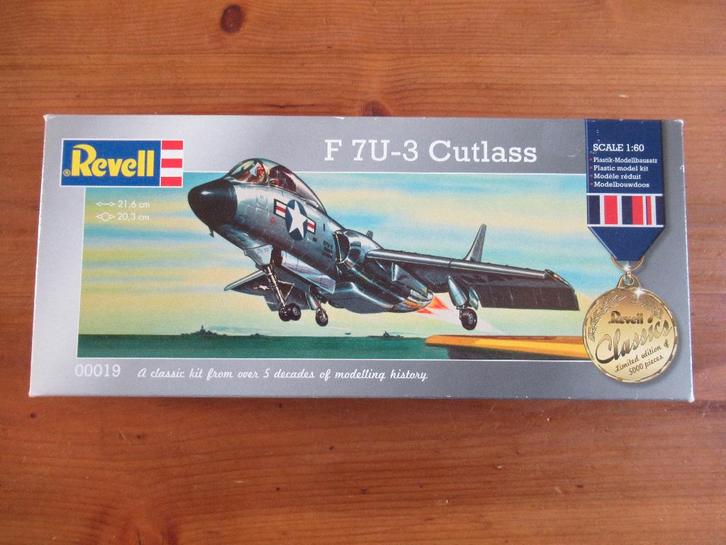 Vought F7U-3 Cutlass (Revell 1/60), Hobby en Vrije tijd, Modelbouw | Vliegtuigen en Helikopters, Nieuw, Vliegtuig, Groter dan 1:72