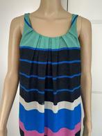 F695 Nieuw: Kookai maat 38/40=M jurk jurkje blauw/roze/groen, Maat 38/40 (M), Blauw, Nieuw, Kookai