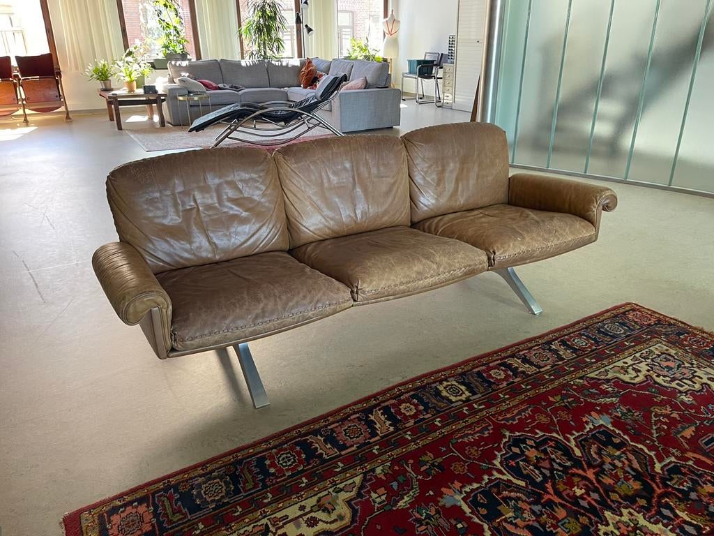 De Sede D31 Cognac vol topnerf leer, Huis en Inrichting, Banken | Bankstellen, Ophalen, Zo goed als nieuw, 75 tot 100 cm, Leer