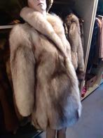 Prachtige dikke echte blauwvos bontjas bont jas bontmantel M, Ophalen of Verzenden, Zo goed als nieuw, Maat 38/40 (M), Wit