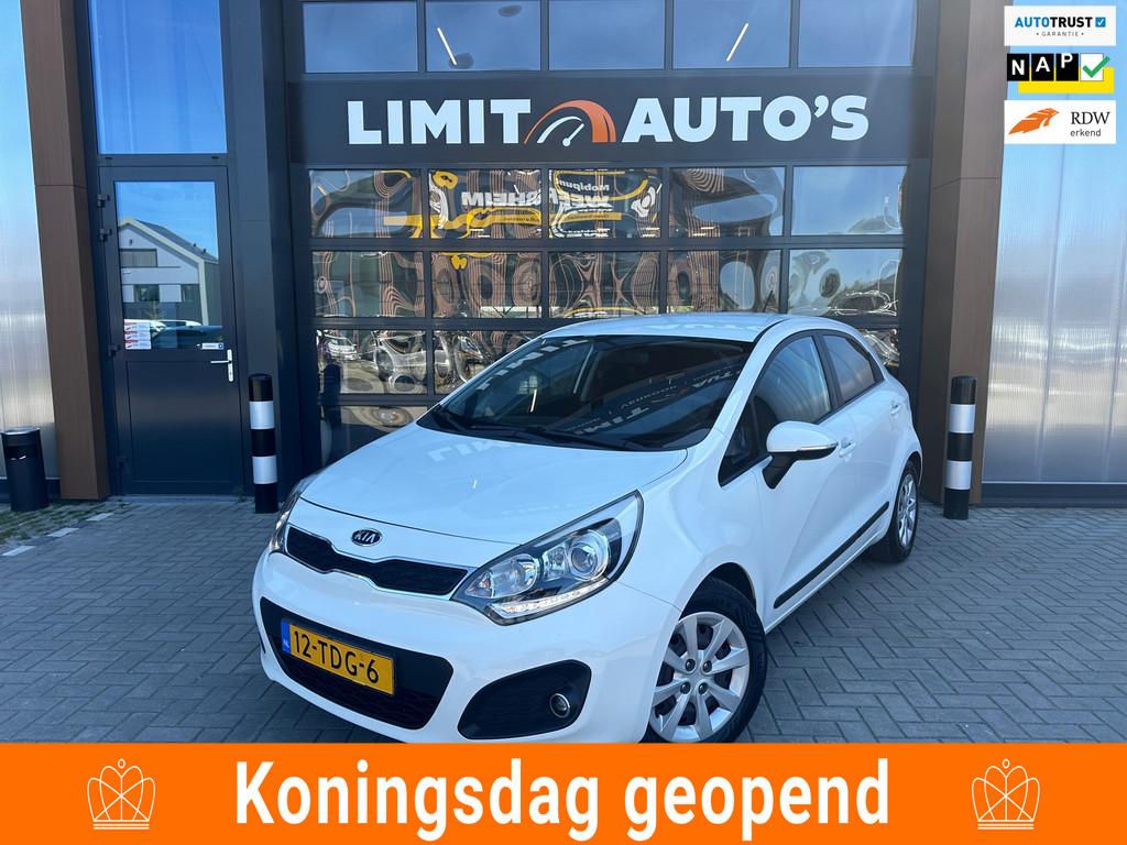 Kia Rio 1.2 CVVT Plus Pack Airco/El.ramen/Led/Trekhaak/5drs/, Euro 5, 4 cilinders, Wit, Origineel Nederlands