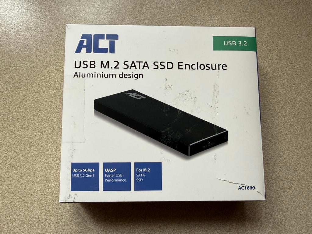 ACT AC1600 Externe SSD Behuizing Nieuw, Computers en Software, Harde schijven, SSD, Nieuw, Ophalen of Verzenden, Laptop