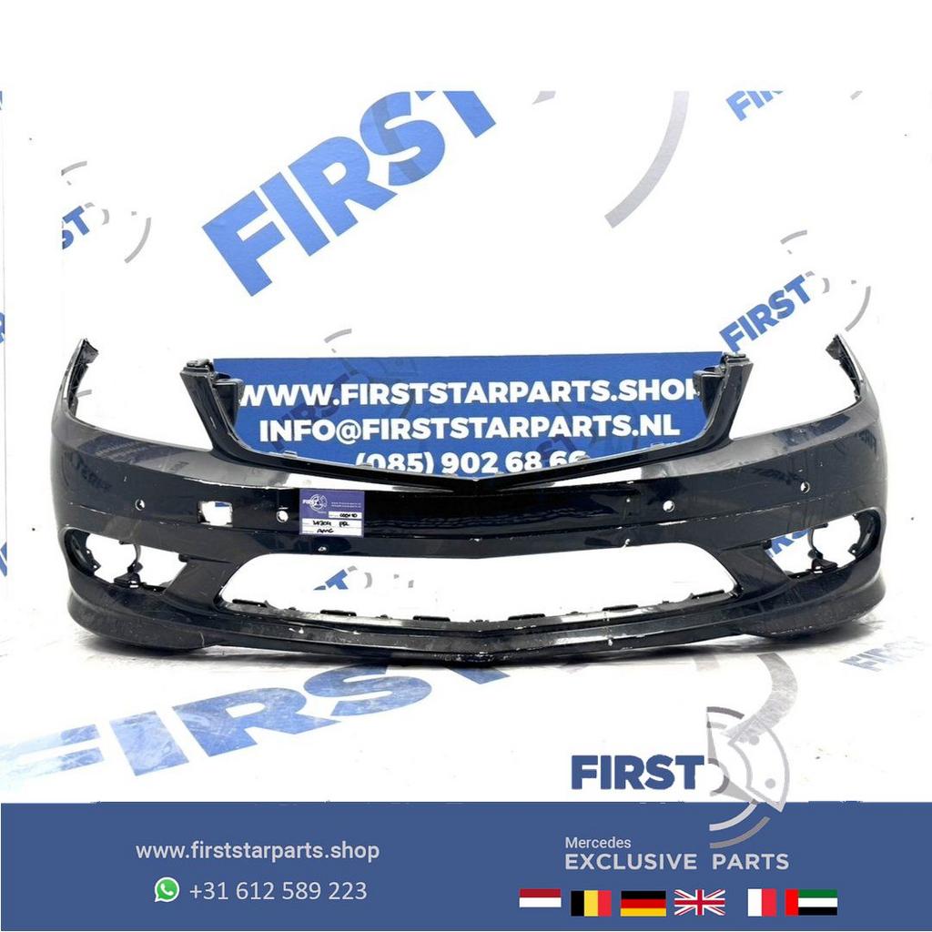 W204 BUMPER AMG voorbumper PDC A2048853725 zwart wit grijs 2, Auto-onderdelen, Gebruikt, -, Voor, Ophalen of Verzenden