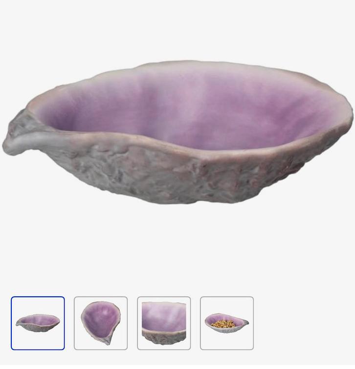 Handgemaakte oester schaal., Huis en Inrichting, Woonaccessoires | Overige, Nieuw, Ophalen of Verzenden