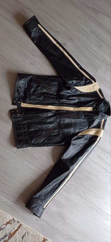 Leren Jas Ona Saez, Kleding | Heren, Jassen | Zomer, Ophalen of Verzenden, Gedragen, Zwart