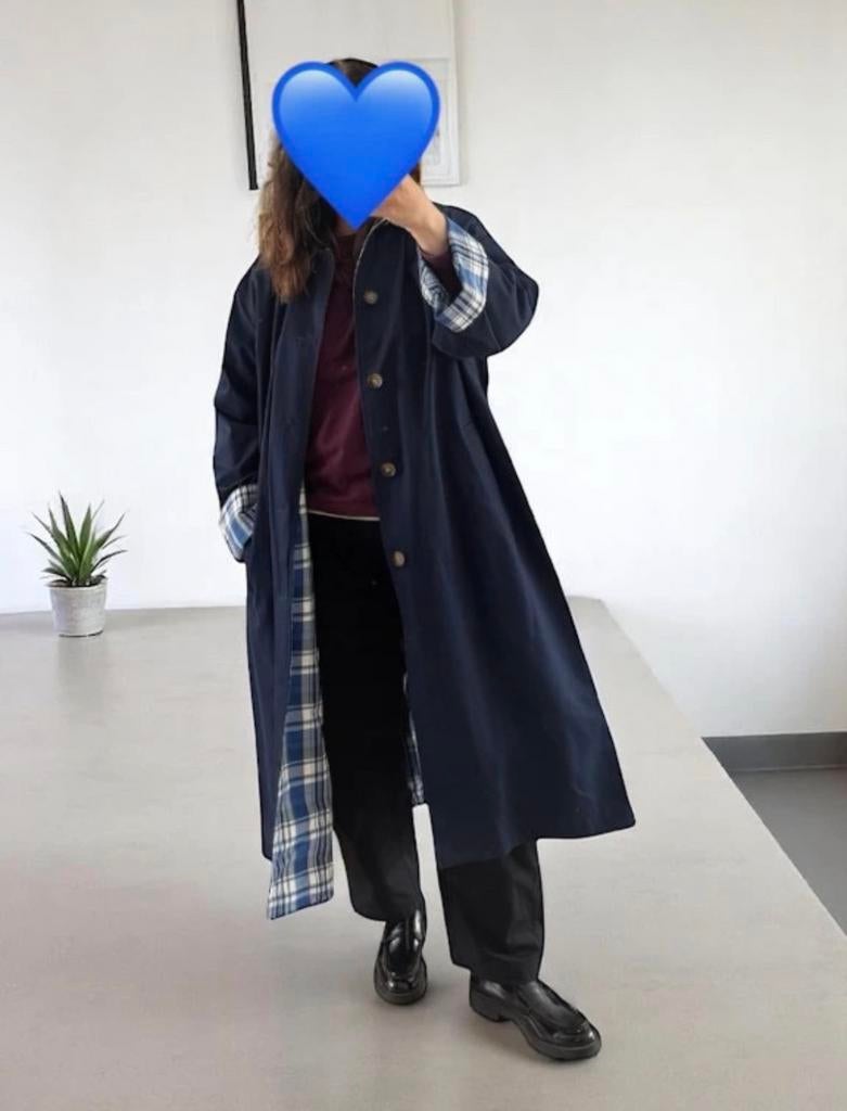 Ralph Lauren navy trenchcoat jas XXL ook XL L oversized fit, Ophalen of Verzenden, Nieuw, Maat 46/48 (XL) of groter, Blauw