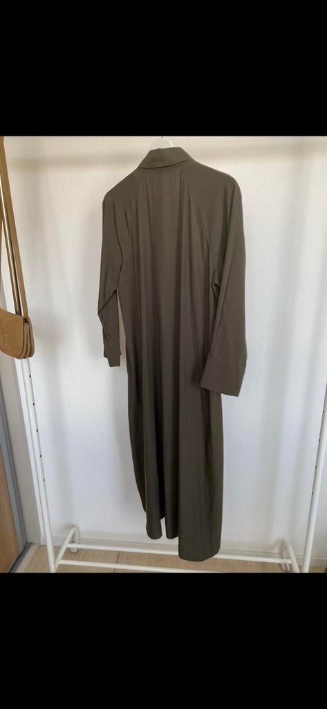 Lange blouse Zara - Groen overhemdjurk, Kleding | Dames, Blouses en Tunieken, Ophalen, Zo goed als nieuw, Maat 38/40 (M), Groen