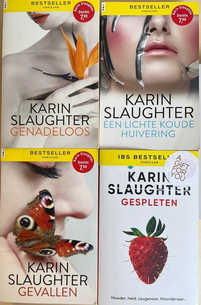 4 x Karin Slaughter IBS Bestseller Thriller, Ophalen of Verzenden, Zo goed als nieuw, Nederland