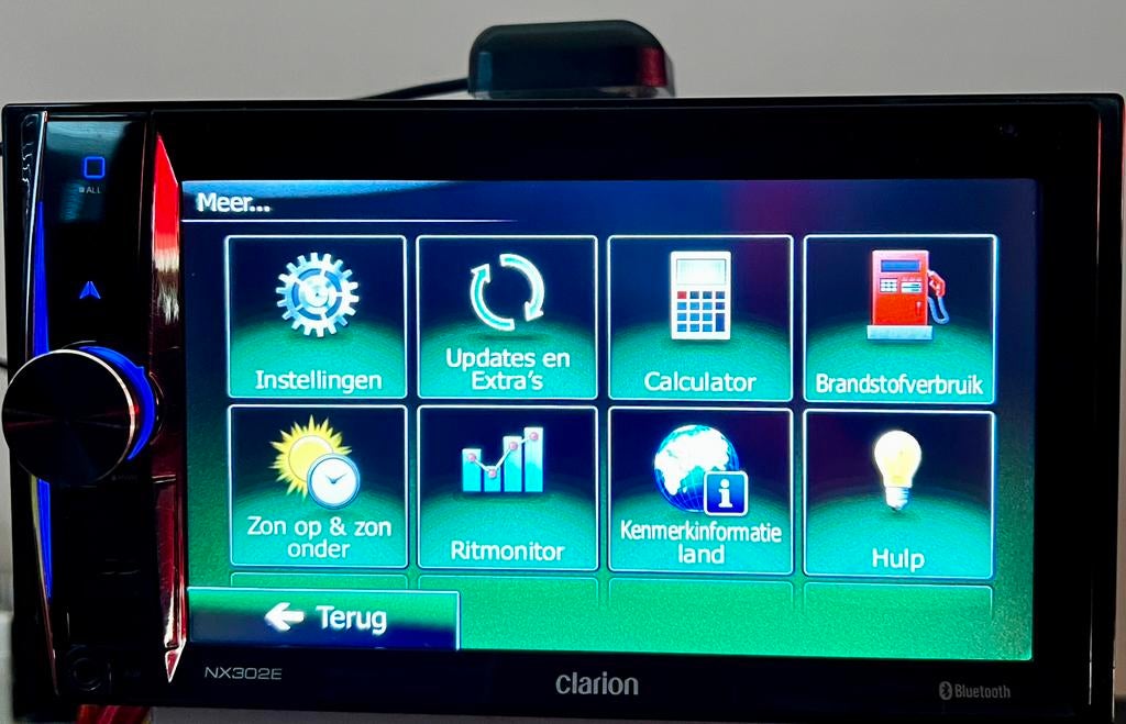 Navi autoradioCLARION NX302E met bluetooth functie Z.G.A.N., Ophalen of Verzenden, Zo goed als nieuw
