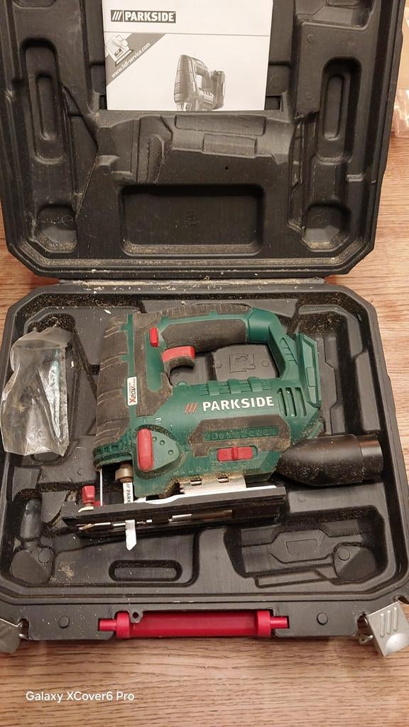 Parkside Accu Decoupeerzaag - Body (Gebruikt), Doe-het-zelf en Verbouw, Gereedschap | Zaagmachines, Ophalen of Verzenden, Gebruikt