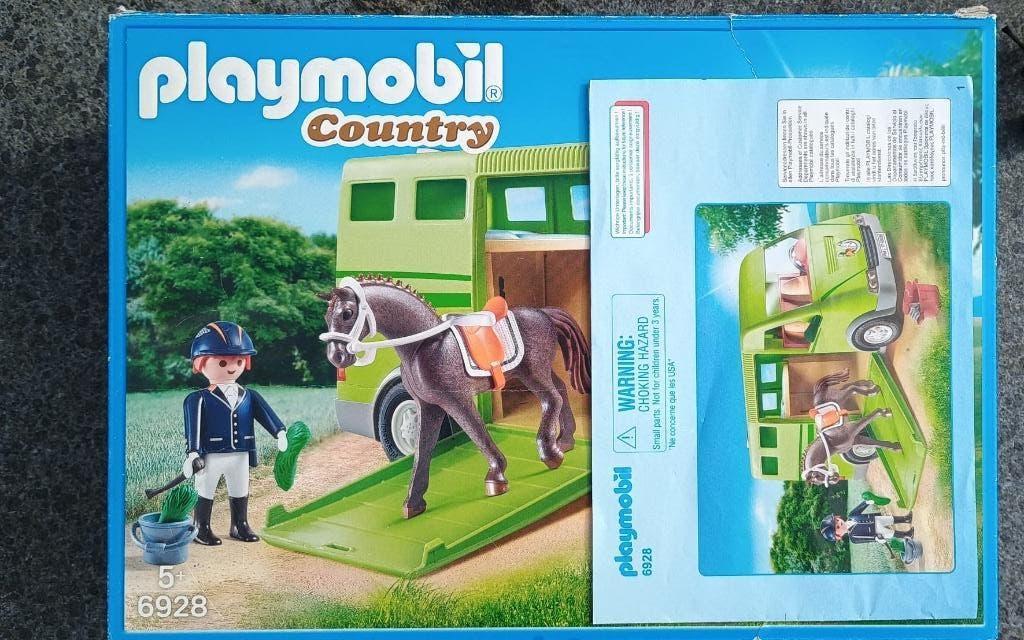 Playmobil paardenvrachtwagen, Ophalen of Verzenden, Zo goed als nieuw, Complete set