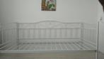 Metalen bedframe met witte hartjes, Ophalen, Meisjes sofa/ bed, 90 cm, Eenpersoons