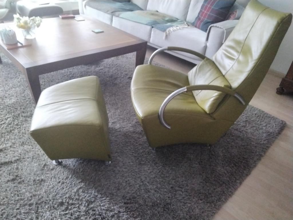 Stoel, Huis en Inrichting, Stoelen, Overige kleuren, Leer, Ophalen of Verzenden, Zo goed als nieuw