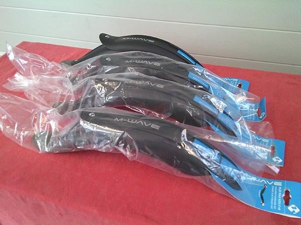 Spatborden-set M-Wave (1 voor voorwiel, 1 voor achterwiel), Ophalen of Verzenden, Nieuw, Spatbord, Overige merken