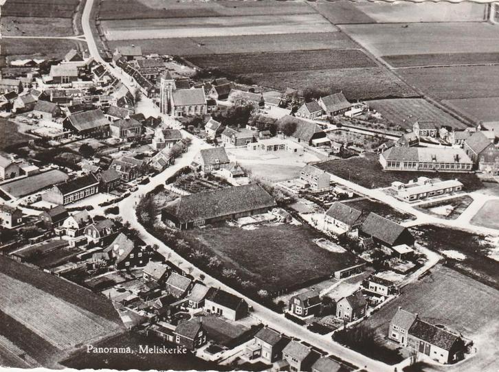 MELISKERKE Panorama Luchtfoto gr.f., Verzamelen, Ansichtkaarten | Nederland, Ongelopen, Zeeland, 1960 tot 1980, Verzenden